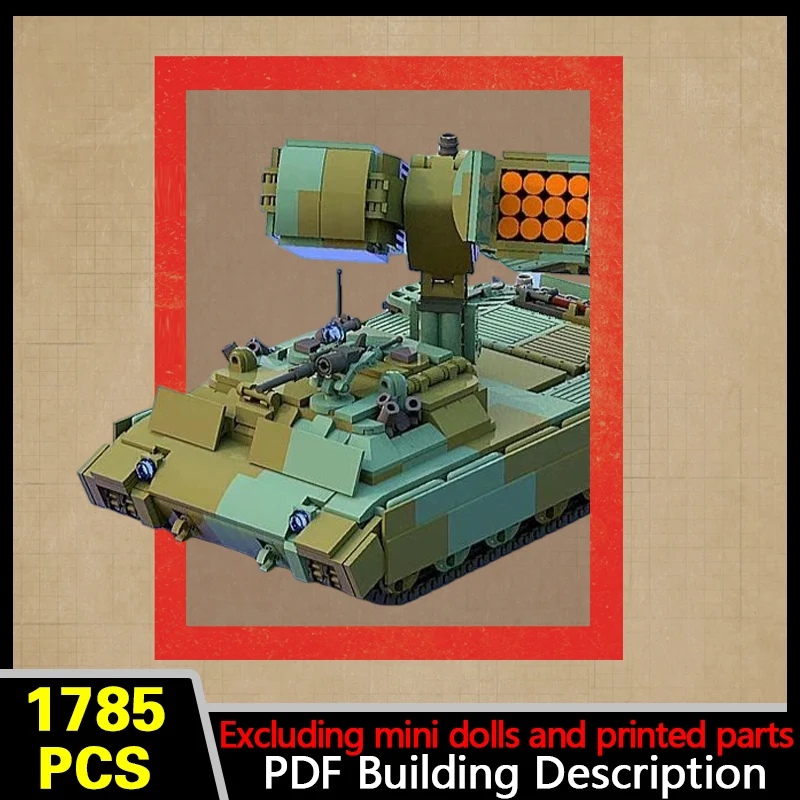 Air Defense Missile Vehicle Model MOC Building Bricks War Equipment Modular Technology Gifts Holiday Assemble Toys Suit Display