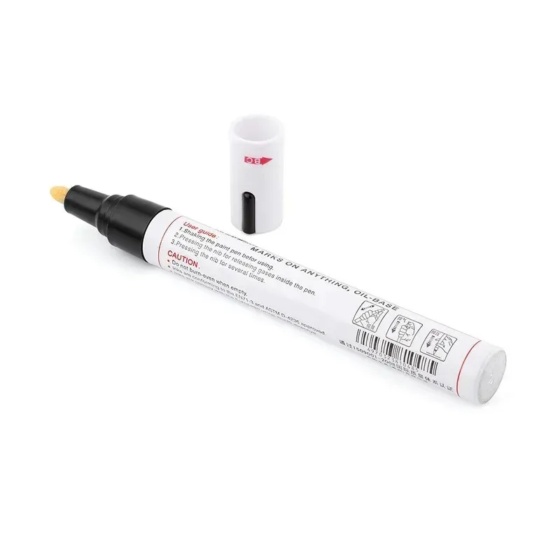 1pcs Car Paint Pen Waterproof Car Wheel Tire Oily Painting Mark Pen Auto Rubber Tyre Tread CD Metal Permanent Paint Marker