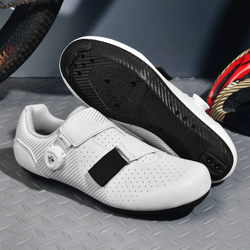 

Cycling Sneaker MTB Men Sport Road Bike Boots Flat Racing Speed Sneakers Trail Mountain Bicycle Footwear Spd Pedal Cycling Shoes