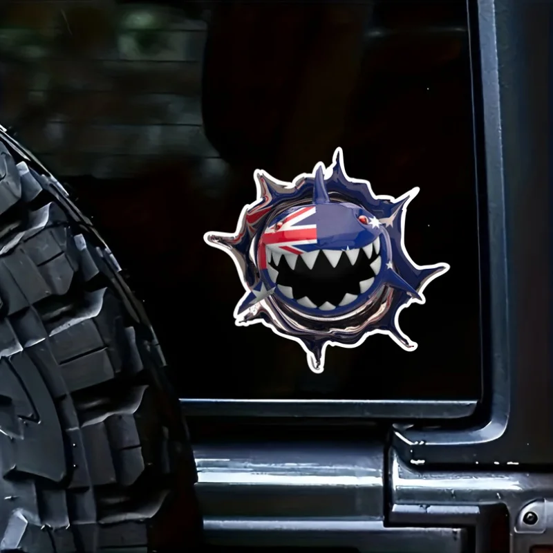 

Australian Flag Shark Decal - Durable Vinyl Material, Waterproof & Scratch-Resistant, Ideal for Car, Skateboard, Laptops & More