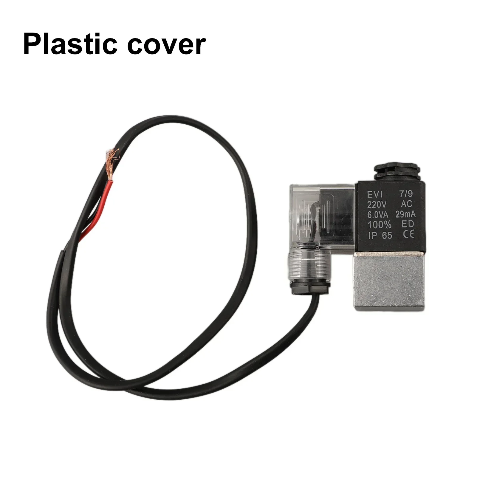 220V Solenoid Valve Exhaust Check Valve Industrial Equipment Efficient Air Flow Control Silent Working About 60 Cm Lead-length