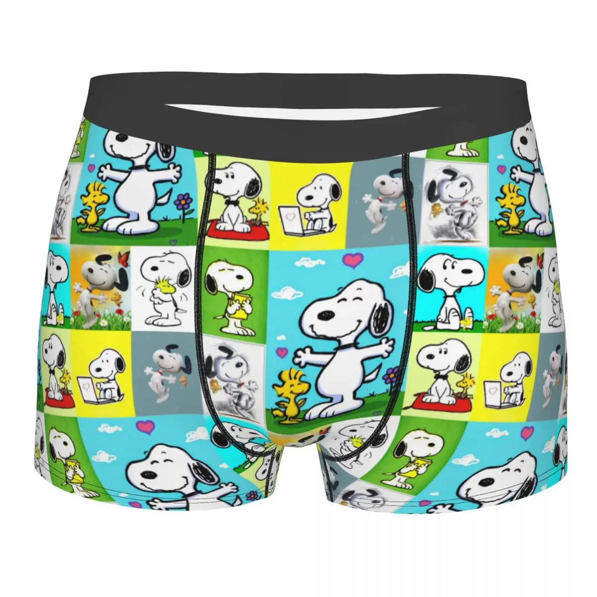 

Custom Novelty Cartoon Snoopy Boxers Shorts Panties Men's Underpants Breathable Briefs Underwear