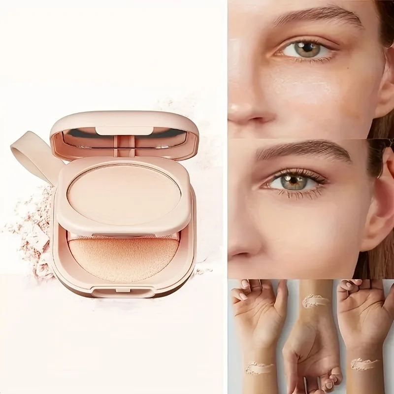 Matte Focus Soft Translucent Pressed Powder for Women Long-Lasting Natural Look Transparent Finishing Makeup Foundation
