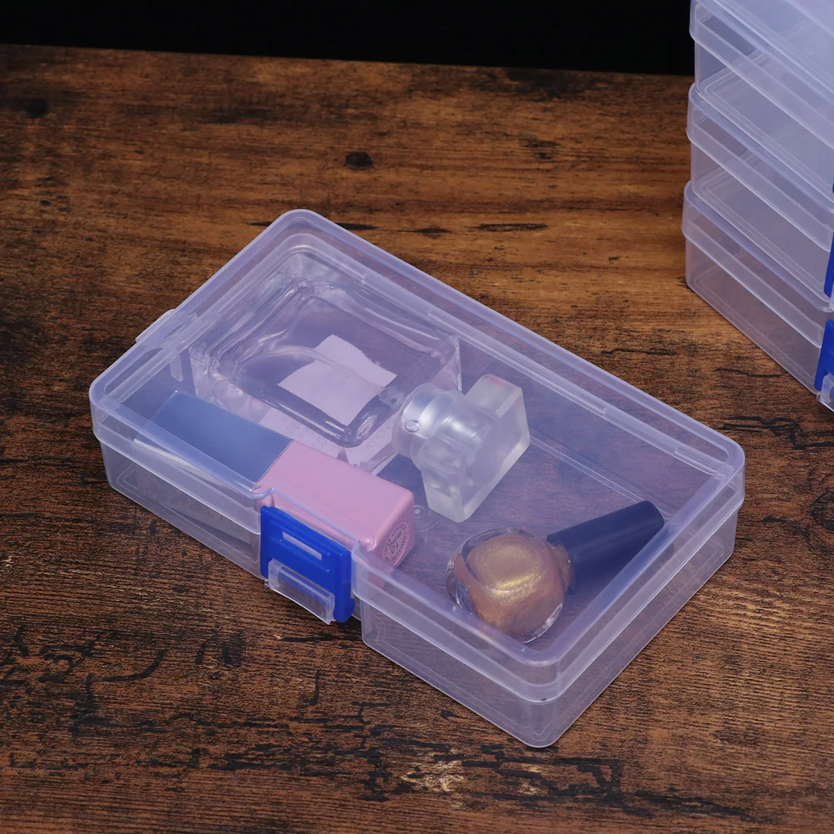 

Transparent Environmental Odorless Plastic Storage Box Organizer For Earrings Necklaces Beads Jewelry Accessories 10pcs