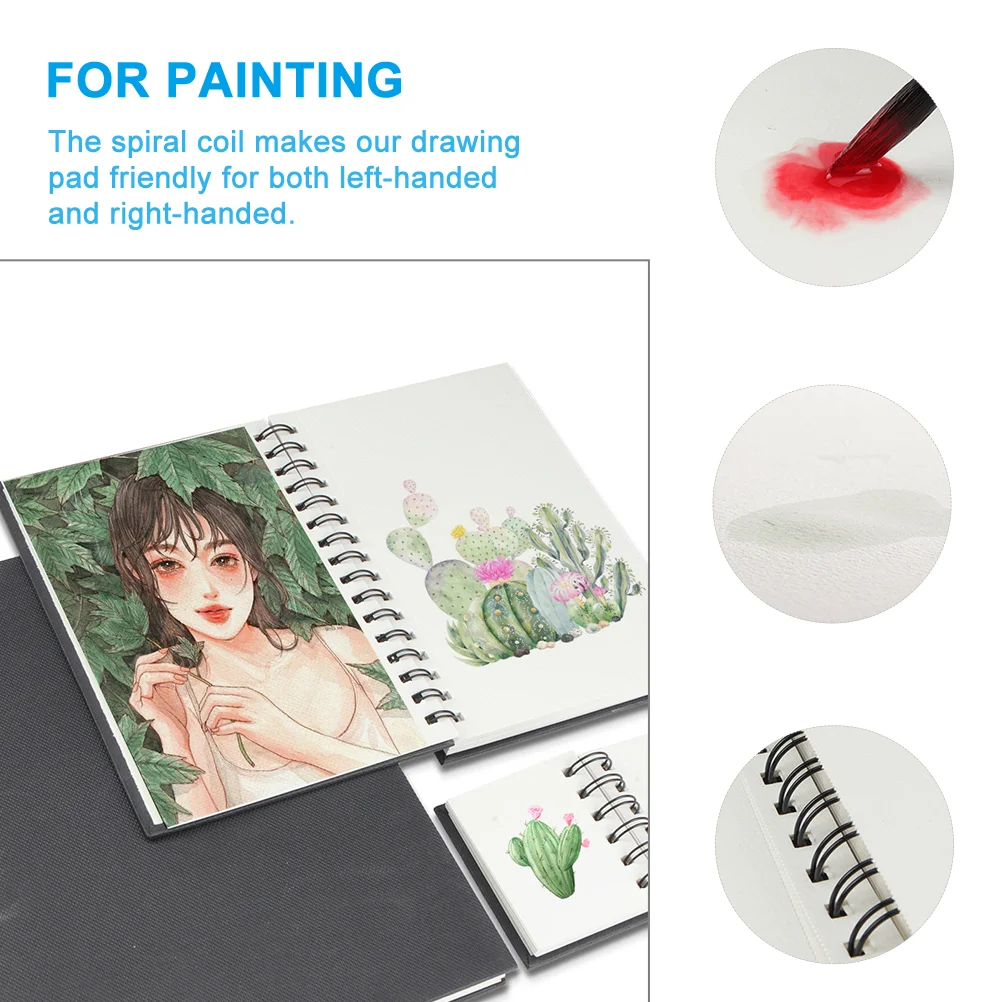 Watercolor Paper Drawing Book Painting Notebook Hand Painted Coil Sketchbook Panel