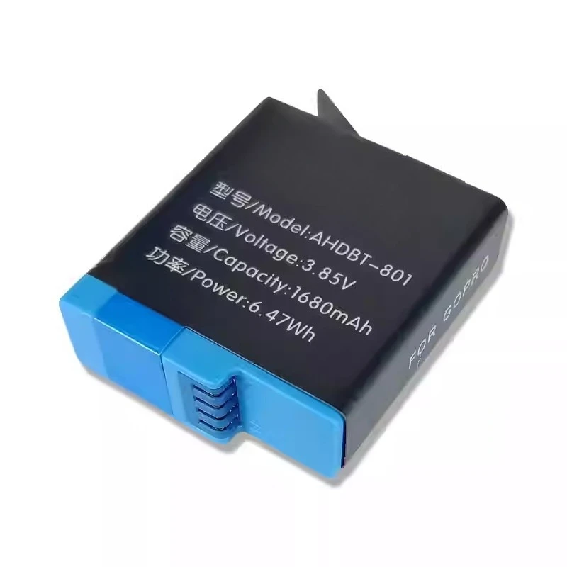 High-Quality 3.85V 1680mAh AHDBT-801 Batteries for Gopro Hero 8 5 6 7black Action Camera Battery Camera Full Decoding Battery
