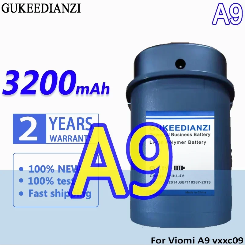 

A9 3200mAh For Viomi A9 Robotic Vacuum Cleaner Battery High Capacity