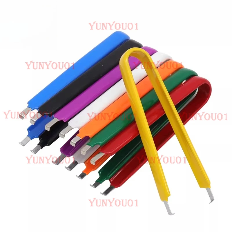 

Захват для микросхем (IC Picker), интегрированный захват для компонентов, многоцветный, опционально, простой U-образный зажим, 10 штук в упаковке