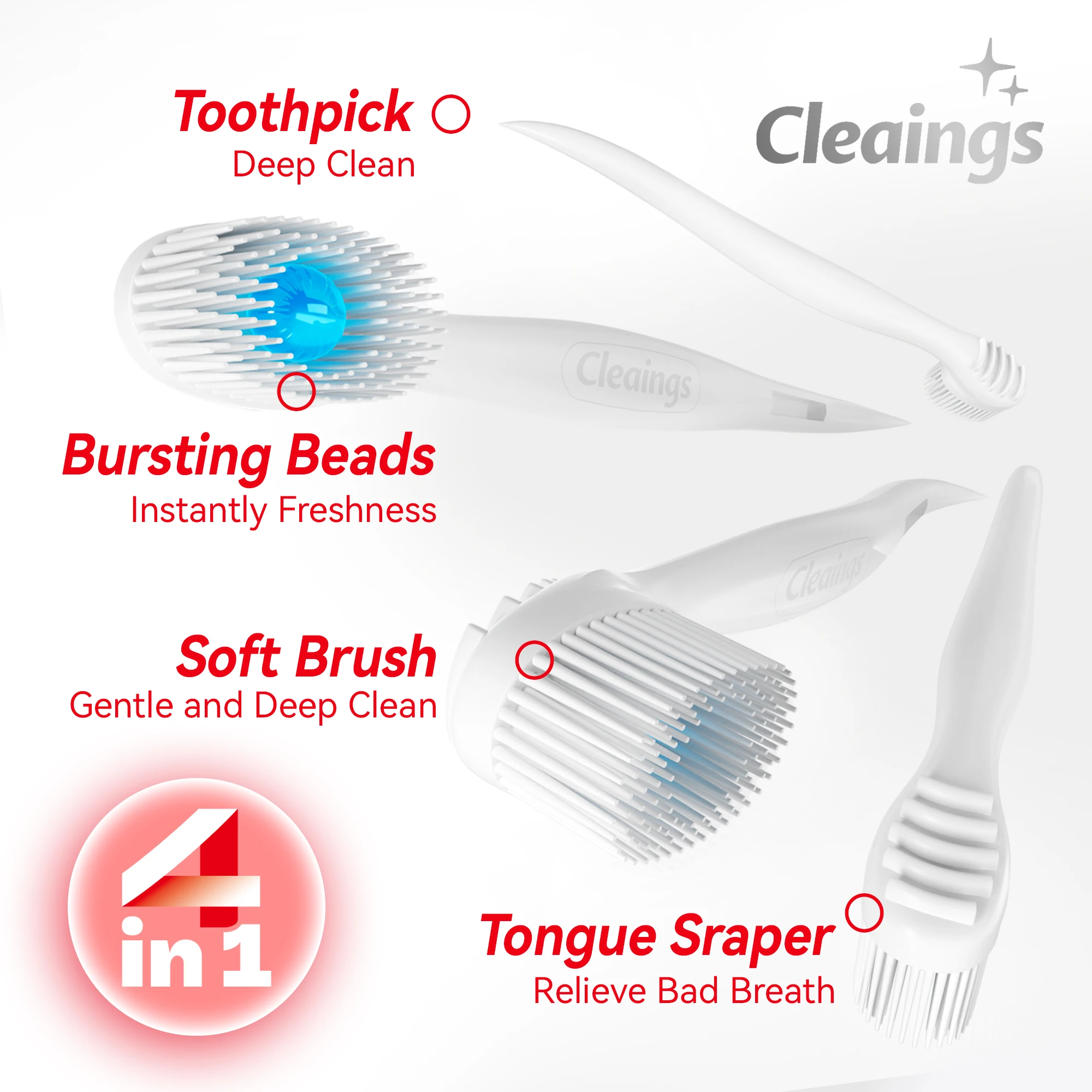 20 Pcs/box Exploded Bead Toothbrush Disposable Cleaning Toothbrush Portable Travel Toothbrush with Toothpaste Teeth Whitening