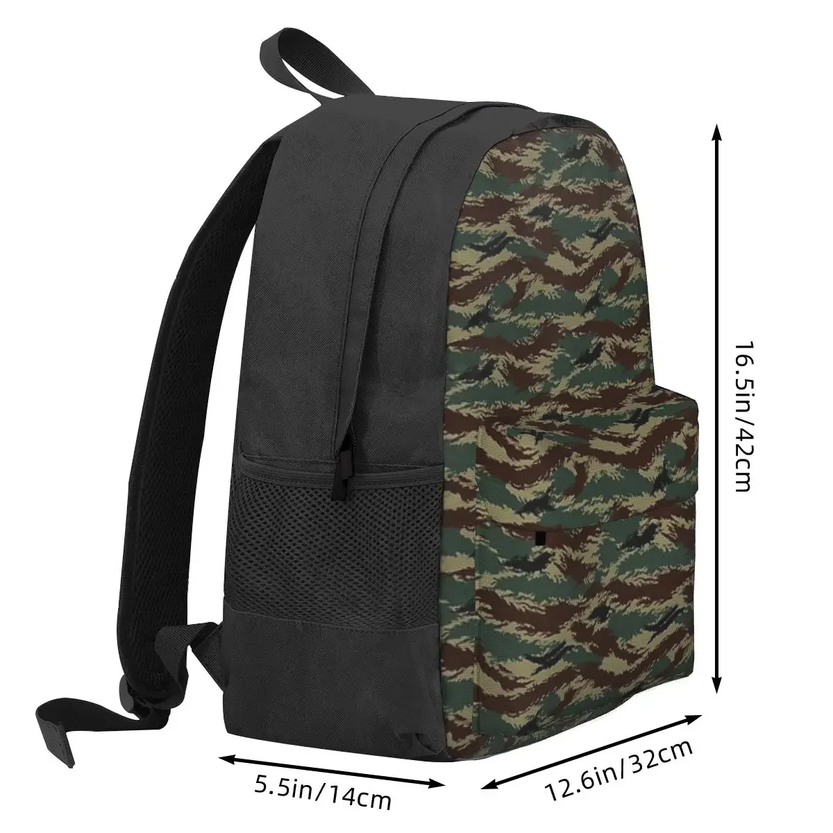 Tiger Stripe Camouflage Military Camo Backpack Hot Sale Daypack Large Capacity Boys Girls BookBag School Bag for Men Women