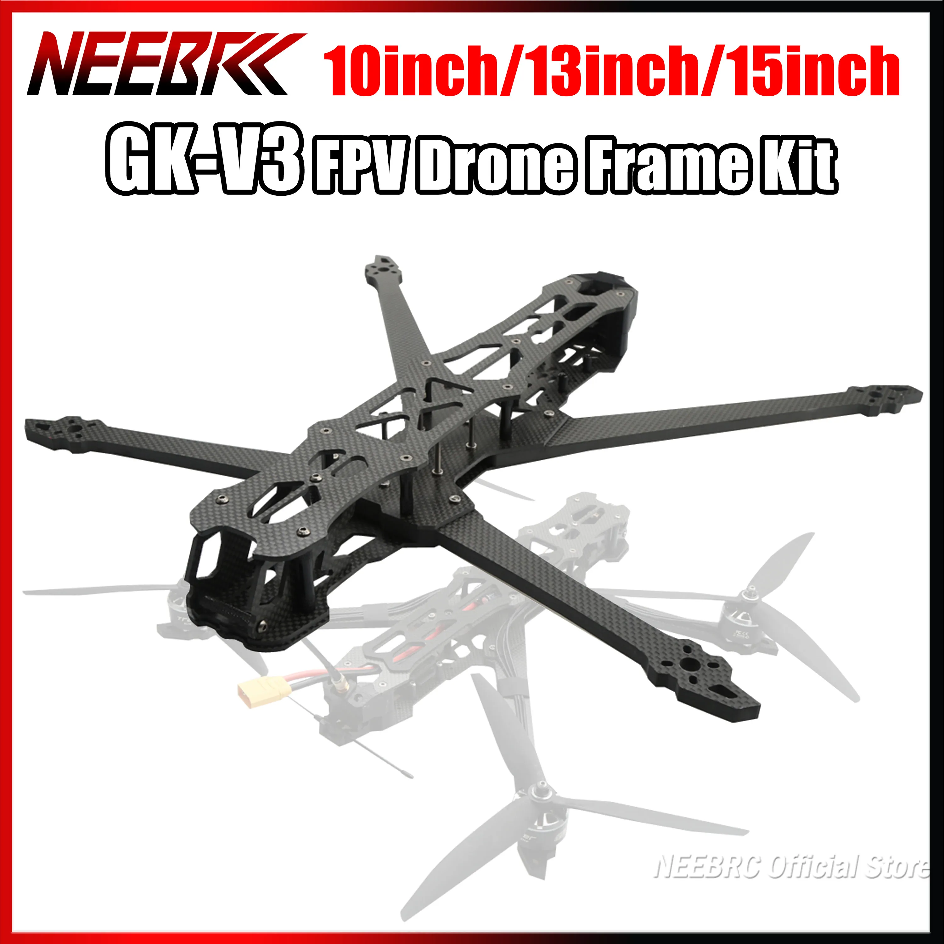 10inch/13inch/15inch GK-V3 FPV Drone Frame Kit 435mm/550mm/680mm Carbon Fiber for RC Racing Freestyle Long Range DIY Part FC ESC