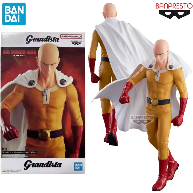 

In Stock Bandai Genuine Grandista ONE PUNCH-MAN Saitama Anime Character for Kids Christmas Gift Collection Action Toys Model