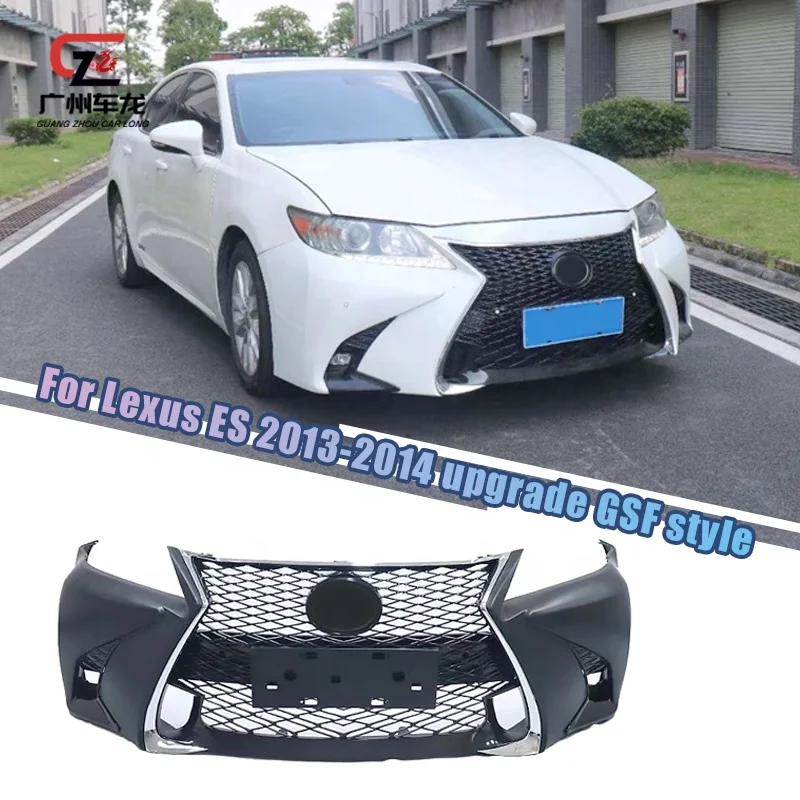 

Factory Direct PP Plastic Car Bumper Front Bumper for Lexus ES ES250 ES300 2013 2014 Upgrade GSF Car Bodykit Norsen
