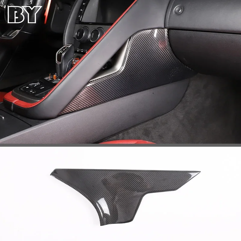 

Real Carbon Fiber Car Central Control Panel Side Decoration Cover For Jaguar F-Type 2013-2022 Center Console Panel Accessories