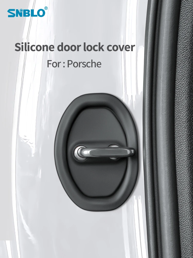 Car Door Lock Buckle Proteção Capa, Mudo Acessórios, Fit para Porsche, Boxster, Panamera, Macan, Cayenne, 911, 718, 971, 911, 970, 981