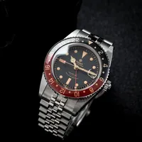 2025 New IXDAO 38MM Luxury Business Men's Automatic Mechanical Watch NH34A GMT Waterproof 100m C3 Coated Watch