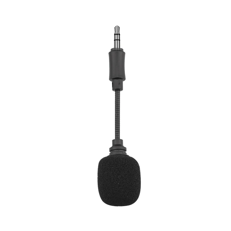 Mini Microphone 3.5mm Inline Three Pole Short Microphone for DJI OSMO Action Camera Phone Computer Noise Cancelling Microphone