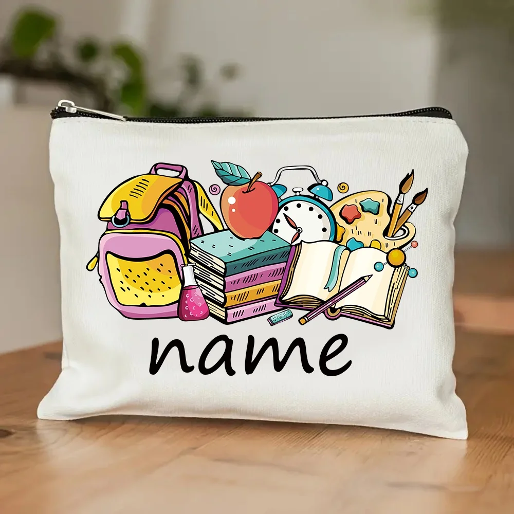 Personalized Artistic Name Lettering Perfect Back to School Season Gift Drawing Board Book Pattern Print the Gift for Teacher