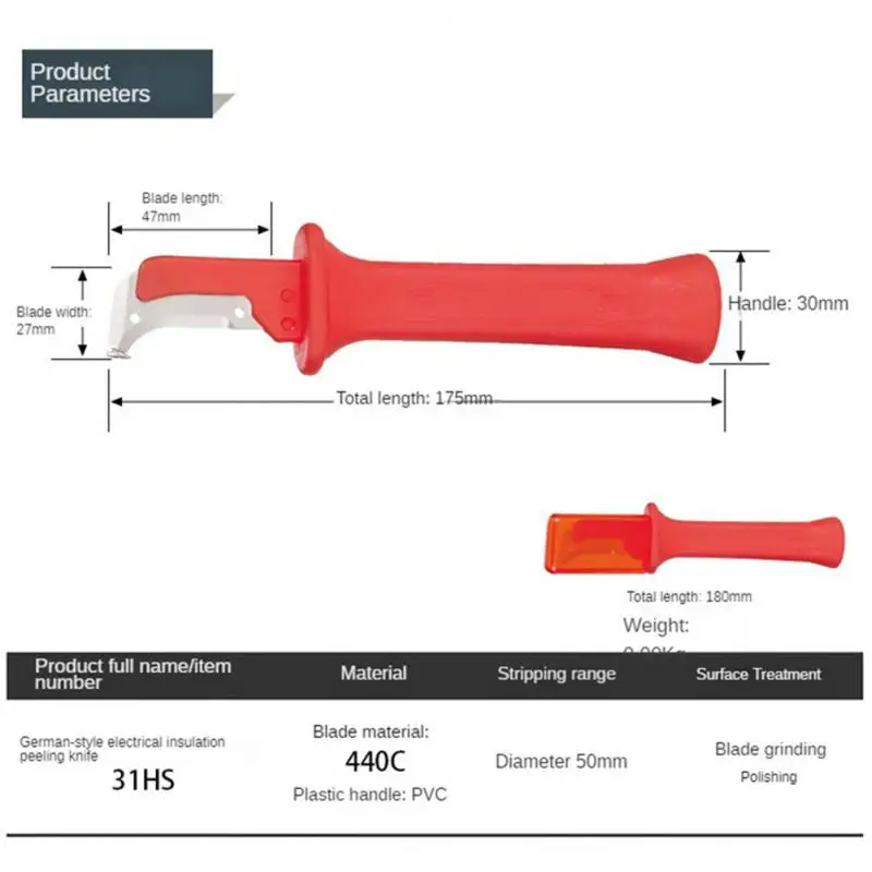 Stripping Tool The Shaking Knife Sleeve Is Not Easy To Fall Off Overall Heat Treatment And Durability Good Toughness Cable Knife