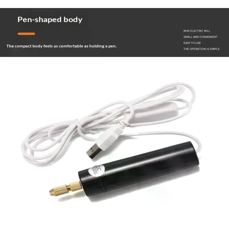 Handheld Mini Electric Drill DIY Electric USB Electric Drill Tools For Epoxy Resin Jewelry Making Wood Craft Engraving Pen Tool
