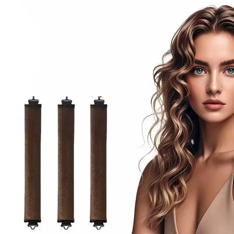 1 Conjunto de 3 Ferramentas de Cachos Sem Esforço para Modelagem, Modeladores de Cachos Grandes para Dormir, Modeladores de Cachos Grandes de Esponja Sem Calor para Dormir, Adequados para Cachos Suaves Durante a Noite em Tipos de Cabelo Normais
