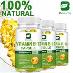 BW Vitamin B-12 Supports Energy Metabolism Supports a Healthy Nervous System Maximum Strength Daily B12 Supplement Health Care