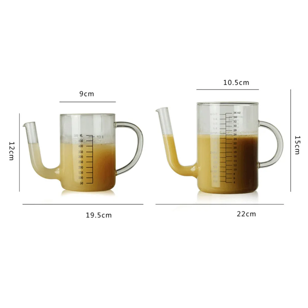 500Ml Premium Glass Water Jug with Tight Lid Food-Grade Safe for Hot Cold Drinks Juice Beer Iced Tea Picnic Home