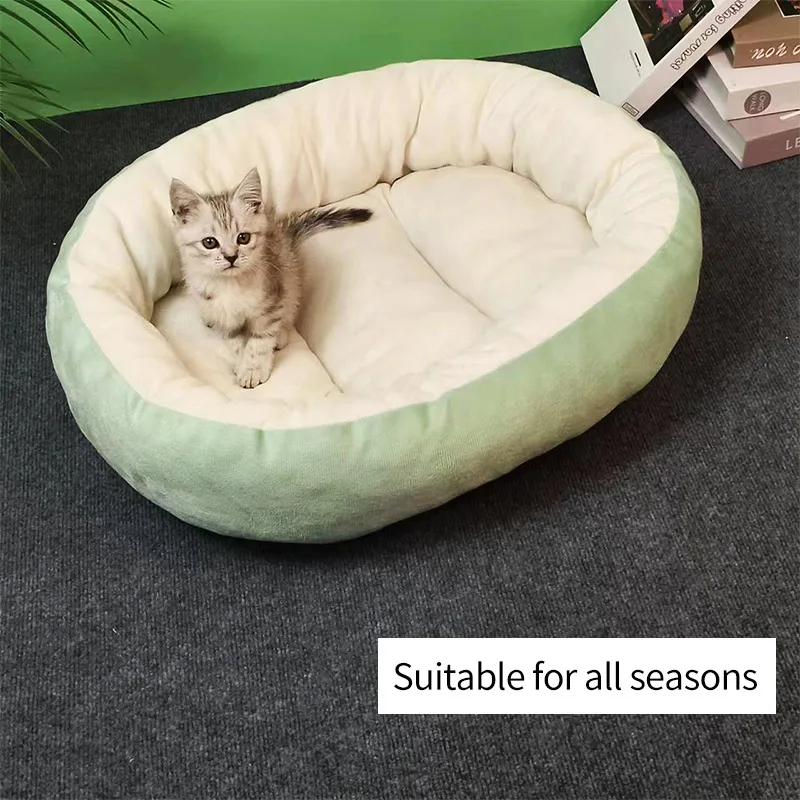 Camas para Gatos e Cães, Ninho para Animais de Estimação em Formato Oval, Artigos para o Lar, Cestas, Casas, Produtos para Animais de Estimação, Almofadas, Acessórios