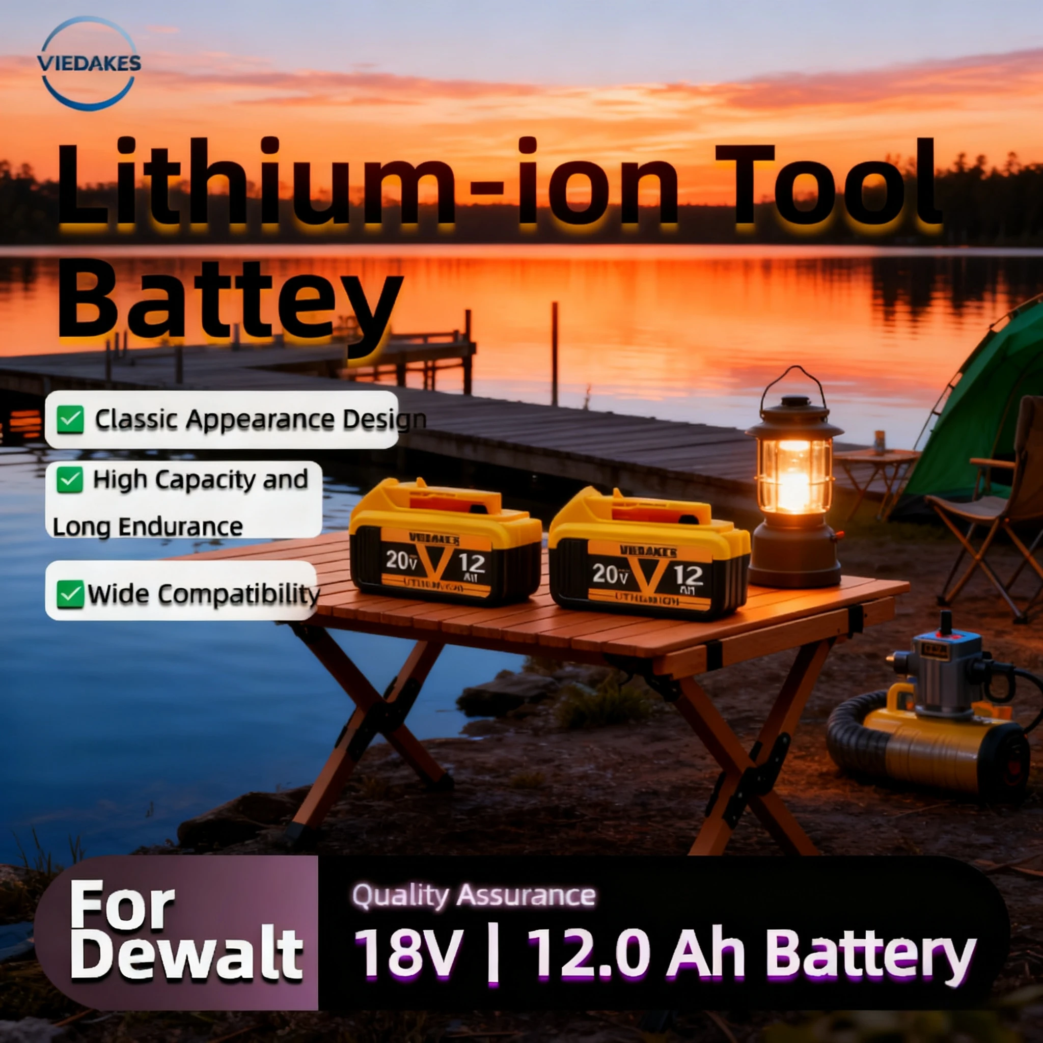 

for DEWALT original 20V power tool battery DCB205 DCB206 DCBGene DCB200 dewalt, 60V 6AH 9AH 20V/60V rechargeable battery