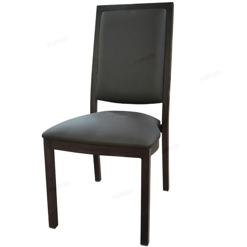 *  Hotel Banquet Chair  Steel or Aluminum Frame Wood Grain Stackable Hotel Chair for Restaurant
