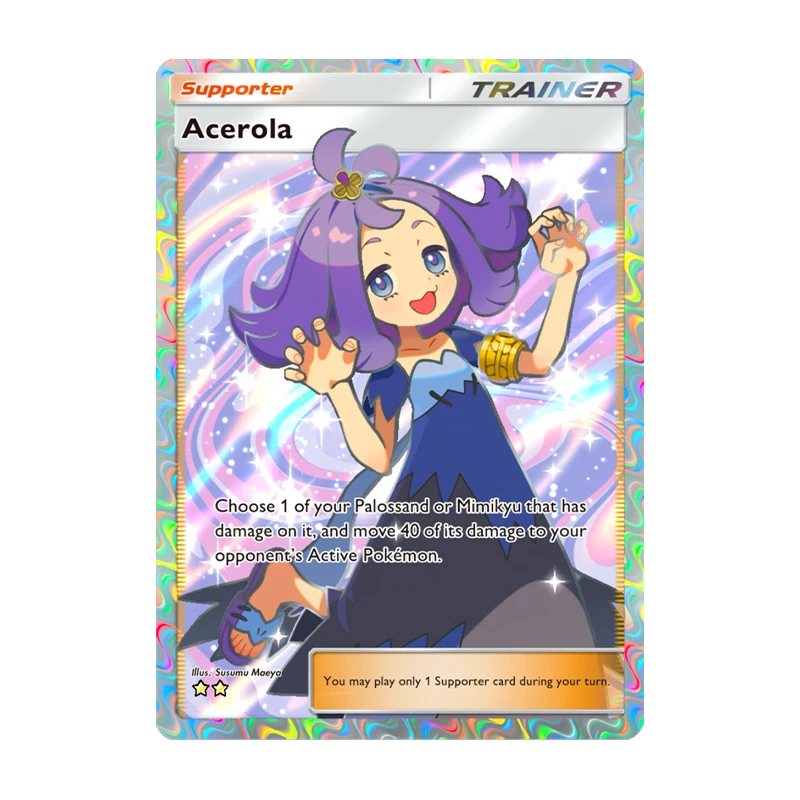 لعبة الجيب سلسلة بطاقات المدرب سابرينا سينثيا ليلي بطاقة ذاتية الصنع محفورة الأنسجة الفردية بطاقة جمع الرسوم المتحركة #3