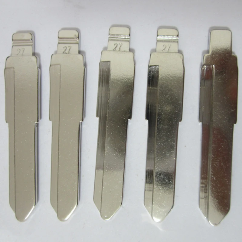 XIEAILI OEM 50Pcs 27# Uncut Car Key Blank Blade MAZ24 For Mazda M6 M3 For Keydiy KD Xhorse VVDI JMD