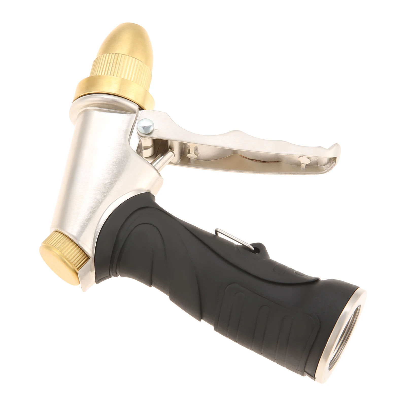 Adjustable Garden Hose Nozzle Solid Brass Tip High Pressure Water Nozzle Sprayer Yard Lawn Watering Plant Car Wash Pet Shower