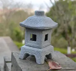 Japanese Garden Stone Pagoda Lanterns