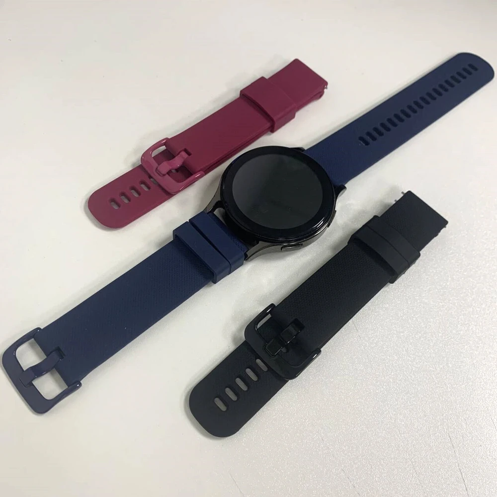 22 مللي متر المعصم الفرقة ل ساعة شاومي اللون 2 S2 46 مللي متر/42 مللي متر S1 برو S3 S4 الرياضة سيليكون سوار ل ساعة ريدمي 5 لايت/حزام نشط