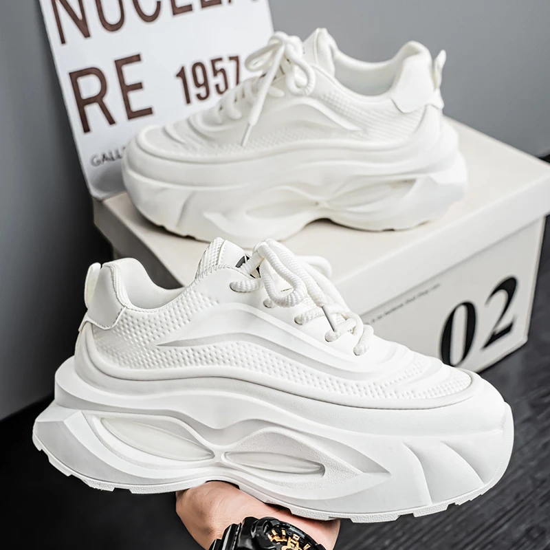 

2026 New Spring & Autumn Men Fashion Shoes, Lightweight Anti-slip Dad Shoes, Casual Running Sneakers for Teens & Daily Wear