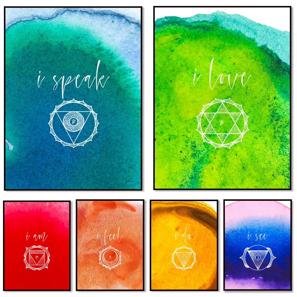Third Eye Chakra Print, I See, Meditation, Spiritual Art, Chakra Poster, Wall Art, Intuition, Imagination