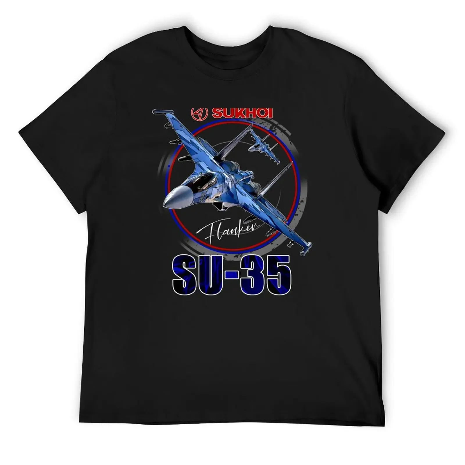 

Sukhoi SU-35 Flanker Fighterjet T-Shirt boys animal print oversizeds tees customs design your own Men's t-shirts