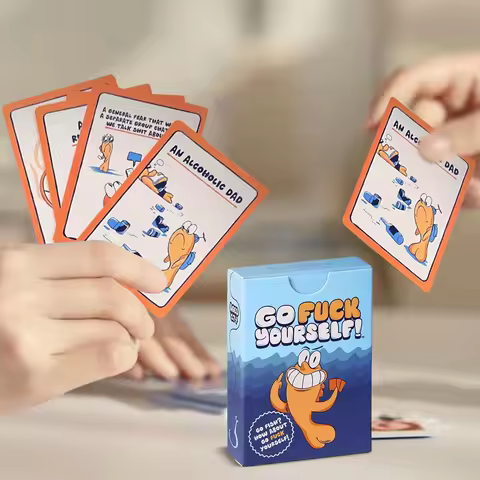 Go Fish Card Game GoFish Yourself for Adult Deck Night Party Fun Gag Gift Hilarious Board Game for Family Interactive Party Game