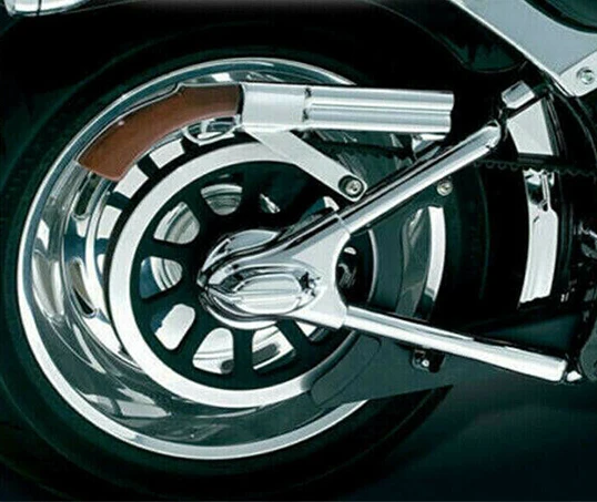 Motorcycle Chrome Rear Swingarm Axle Covers Fit For Harley Heritage Softail Classic FLSTC Night Train FXSTB Custom FXSTC FXST