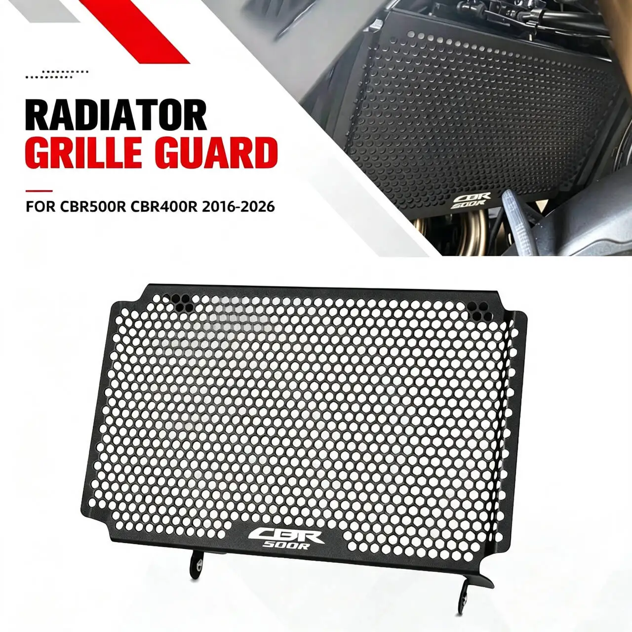 Motorcycle Radiator Guard Grill Cover Cooler Protection FOR HONDA CBR500R CBR400R 2016-2019 2020 2021 2022 2023 2024 2025 2026