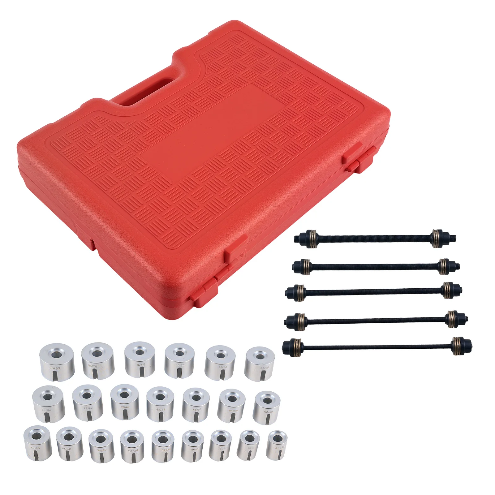 

Bush Bearing Press Tool 22PCS for Auto Workshop 34mm-80mm Kit M10-M18