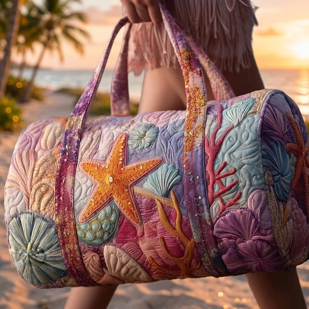 

Высококачественная складная стеганая спортивная сумка с цветочным принтом, мягкая дорожная сумка большой вместимости, прочная большая сумка для кемпинга