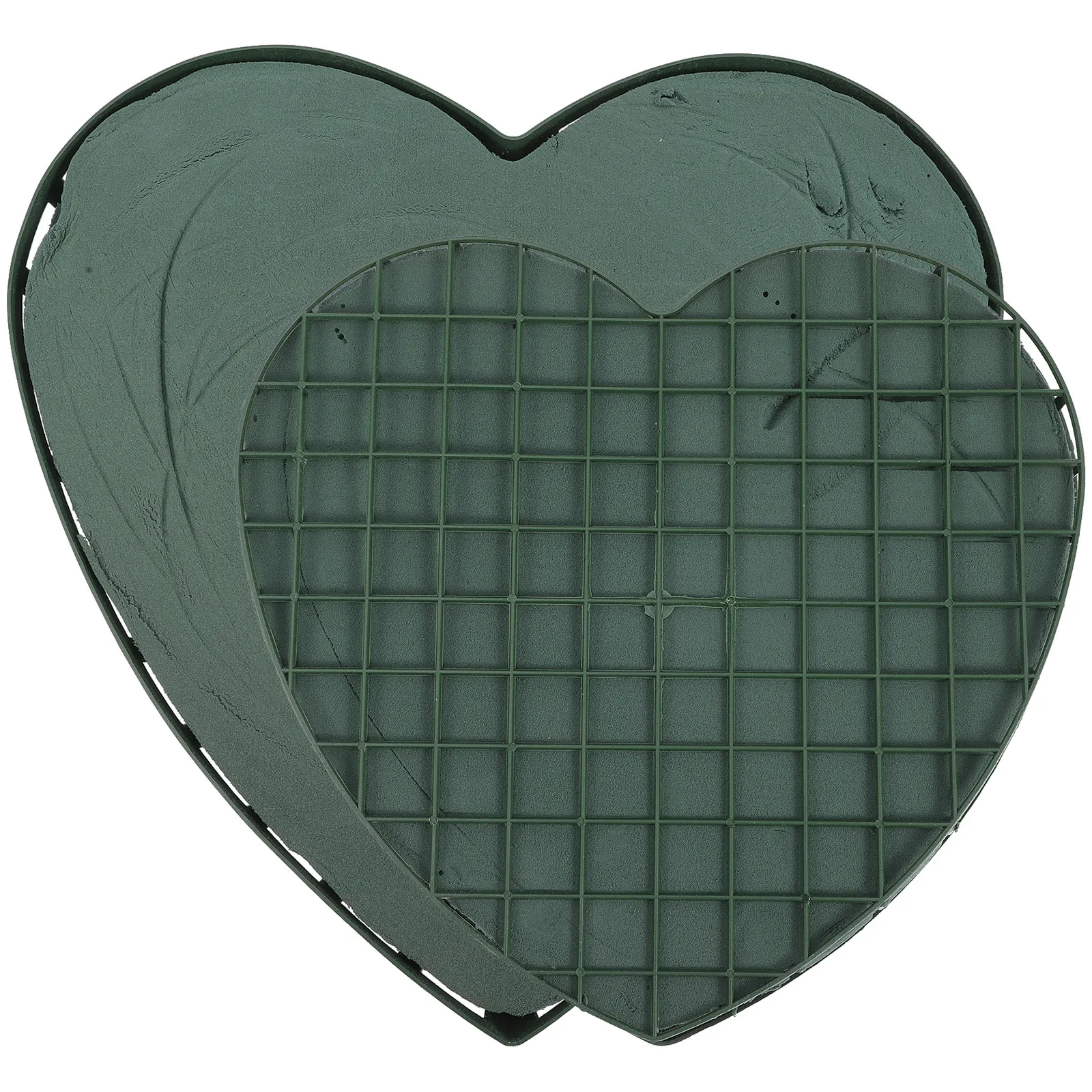 

2Pcs Heart Shape Floral Foam Suction Cup Flower Mud for Wedding Car Decor Fresh Flower Arrangement DIY Floral Supplies