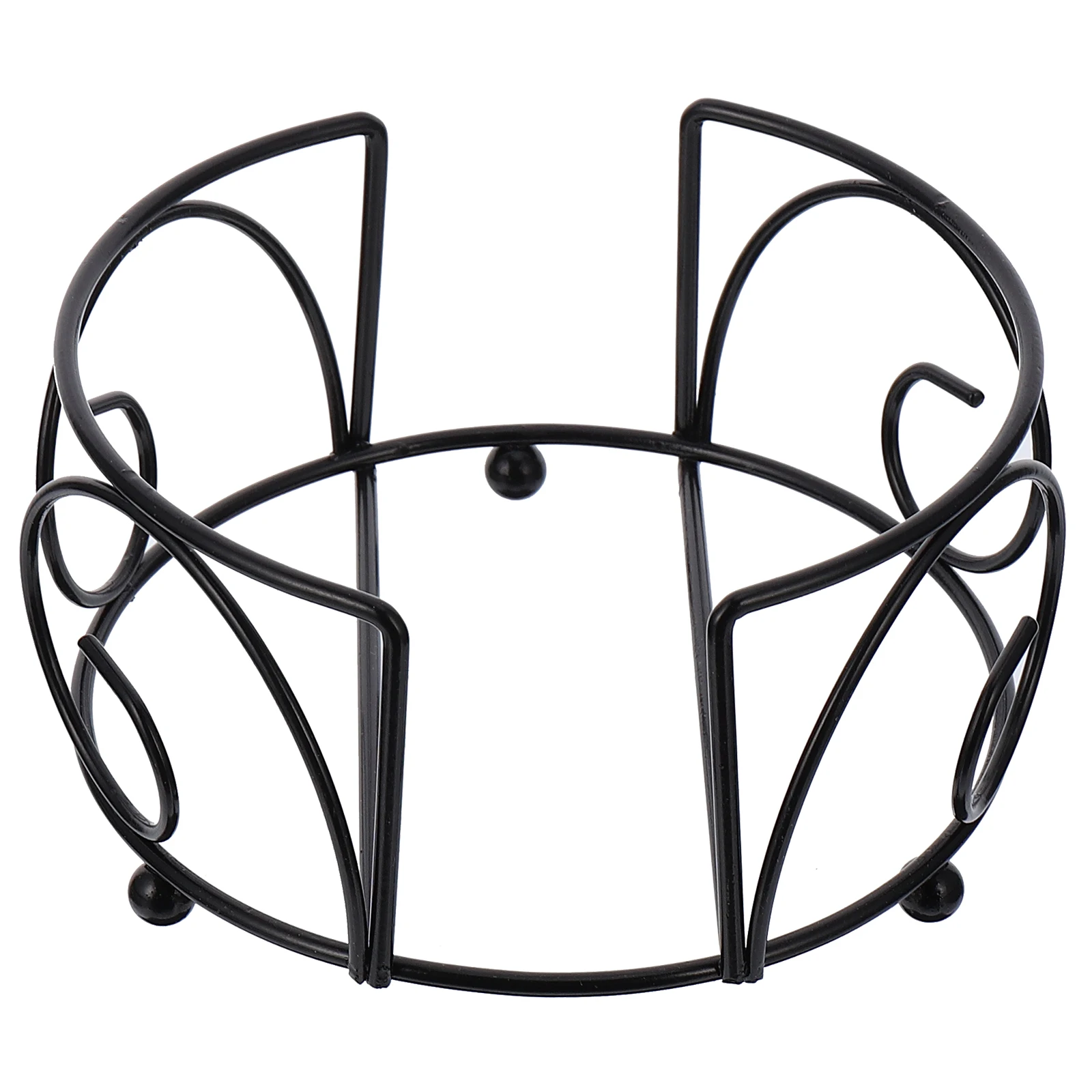 

Holder Iron Metal Simple Placemat Storage Kitchen Gadget Minimalist Saving Table Mat Organizer Iron Round Tray Drink