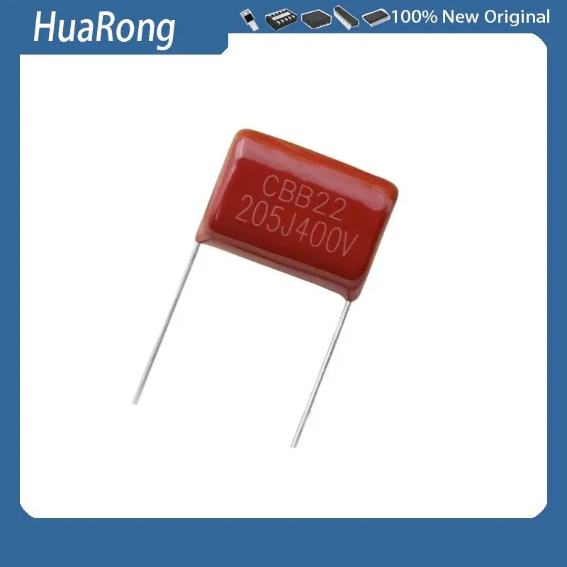 New 20PCS/LOT CBB22 205J 400V 2UF P=20MM CBB metal film capacitor