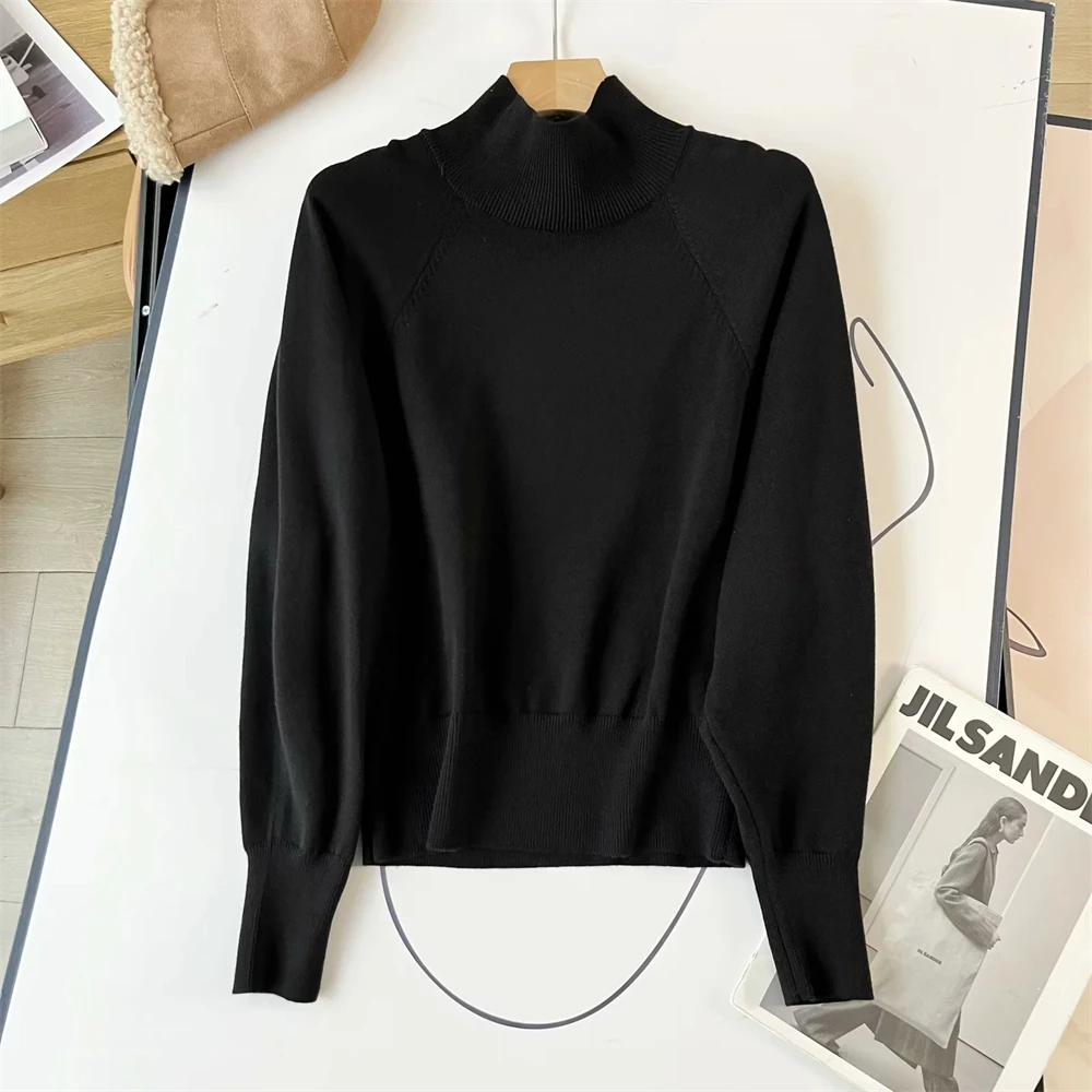 Cos Lris Standard Edition Casual Bat Sleeve Long Sleeve Sweater Black 2024 Autumn New Product 1214495003