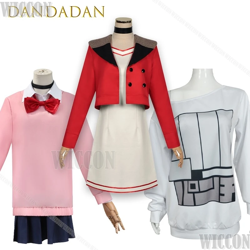 

Dandadan Ayase Momo Cosplay Costume Supernatural Battle Anime Outfit Full Set Summer Full Set Jk Suit Halloween Christmas School