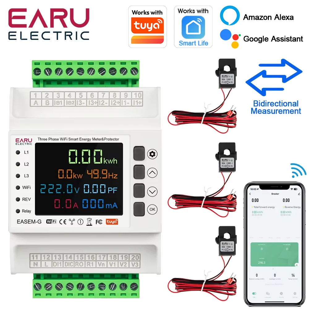 Three Phase Tuya Wi…
