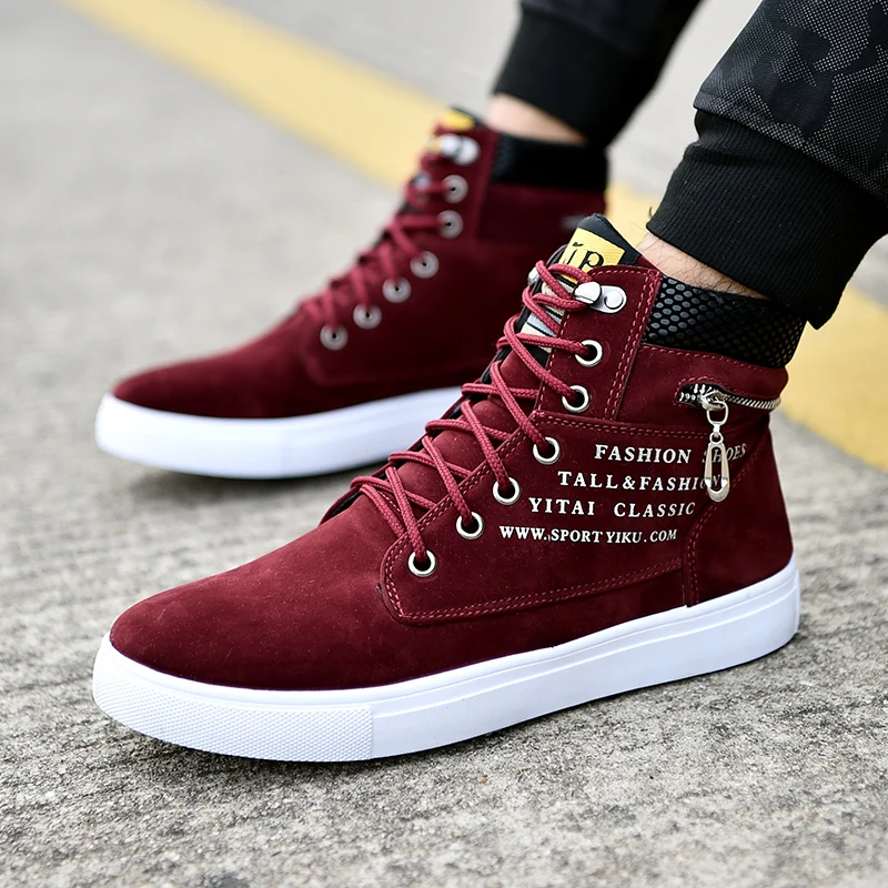 Men\'s Boots Outdoor Comfortable Platform Fashion Wear-Resistant Youth Trend High Top Walking Casual Spring and Autumn Main Push